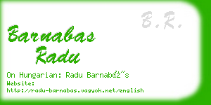 barnabas radu business card